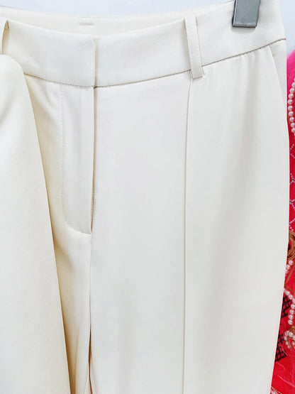 Schlankes Midikleid mit Rundhalsausschnitt und kurzen Ärmeln, Perlenverzierung und Patchwork-Design – elegantes Tunika-Kleid mit Schleifendetail für Damen