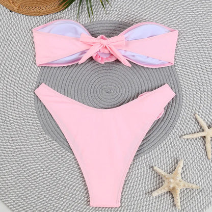 Dreiteiliges Damen-Bikini-Set im brasilianischen Stil – ideal für Strand und Pool
