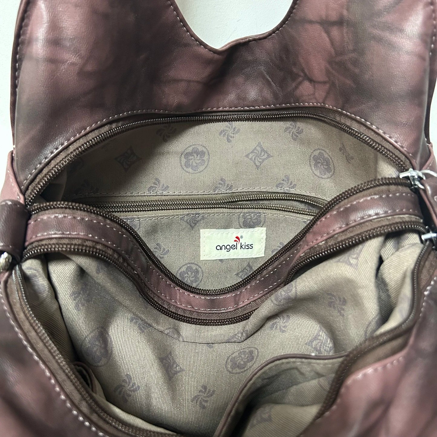 Damen-Handtasche Aus PU-Leder Vintage Stil Große Kapazität Schultertasche Für Alltag