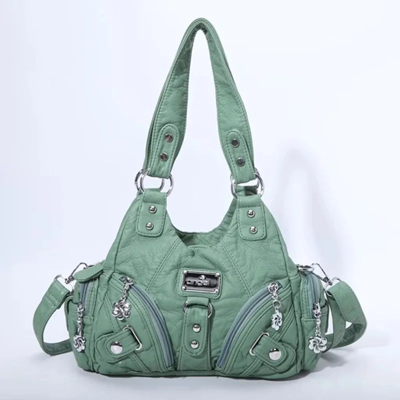Damen-Handtasche mit Top-Griff und Mehrfachinnenfächern für Alltag und Freizeit Leichtgewichtig