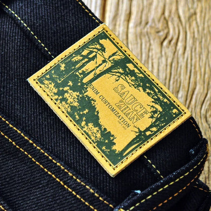 Herren Jeans aus Selvedge Raw Denim im Vintage-Stil mit Taper Fit