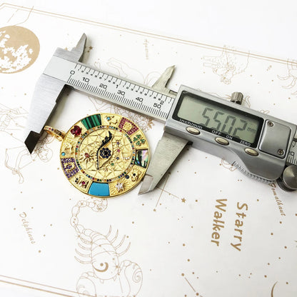 Damen-Charm-Anhänger Amulett magisch Natur Elemente aus Sterlingsilber