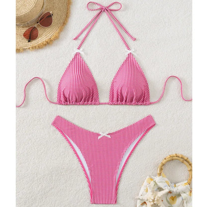 Glamouröses Push-up-Bikini-Set für Damen mit brasilianischem Schnitt – perfekt für Strand und Pool