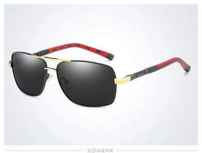 AOWEAR männer Polarisierte Verspiegelte Sonnenbrille für Männer Frauen Luxus Qualität Retro Rechteck UV400 Fahren Sonnenbrille gafas de sol