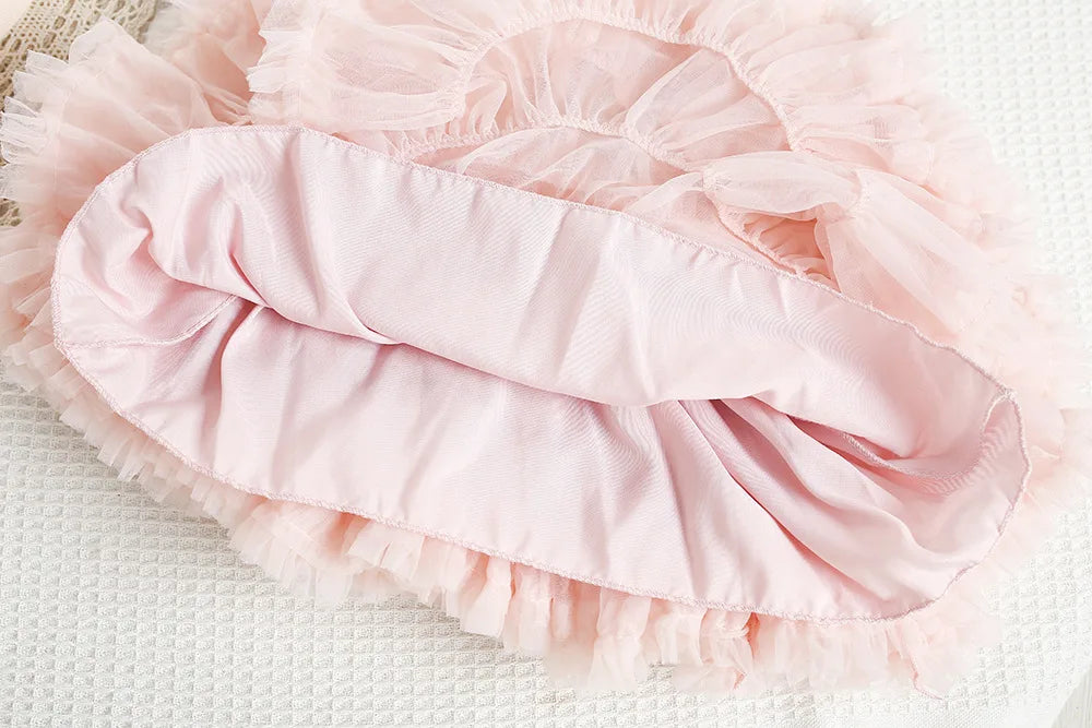 Mädchen Pullover Set mit bunten Pailletten und Tutu Röcken in Pink und Weiß