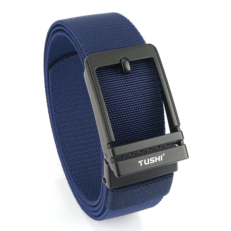 VATLY Herren Stretch-Gürtel 38mm mit Automatik-Schnalle aus Nylon