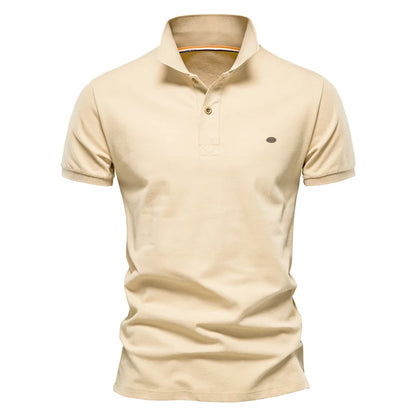 Herren Polo-Shirt aus 100 Prozent Baumwolle im einfarbigen Casual-Stil
