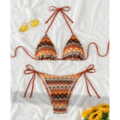 Verführerisches grünes Bikini-Set für Damen – ideal für Strand und Pool