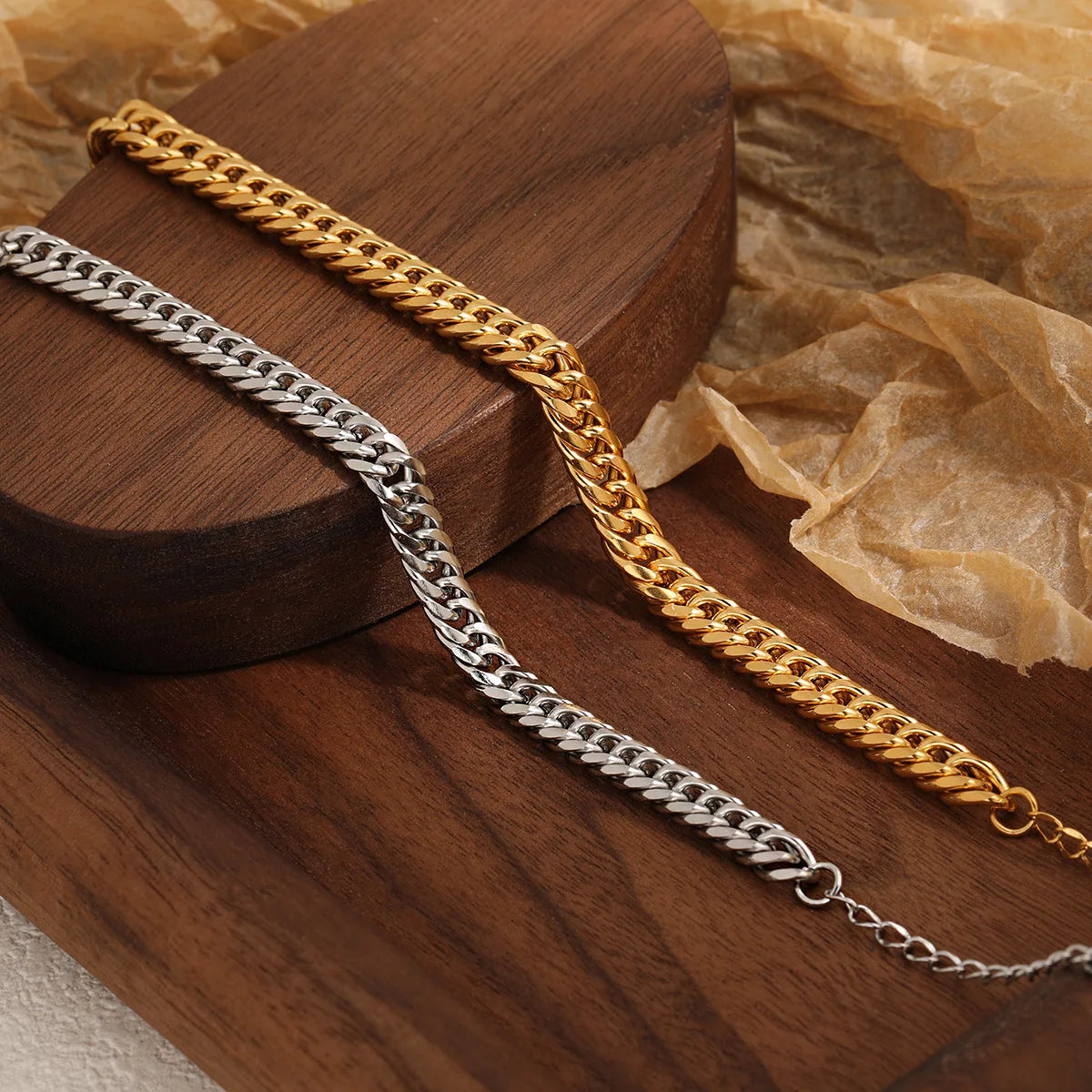 Unisex-Armband Panzerkette aus Edelstahl