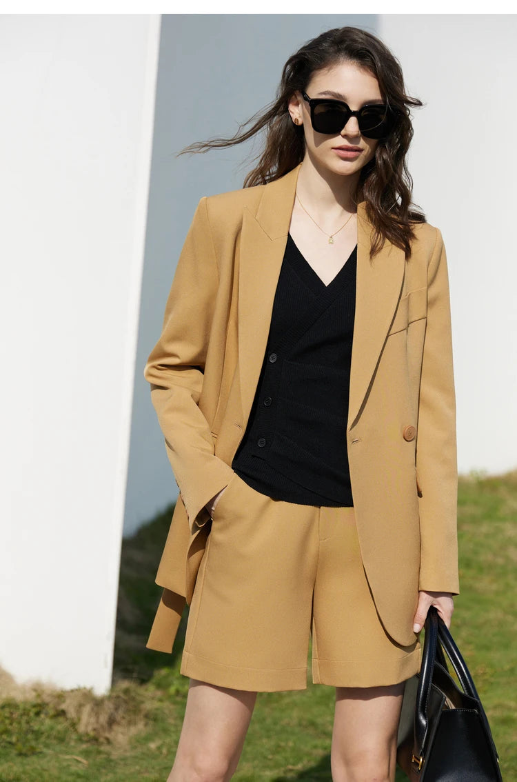 Damen V-Ausschnitt Pullover Kaschmir Slim Shirring Büro Frühling