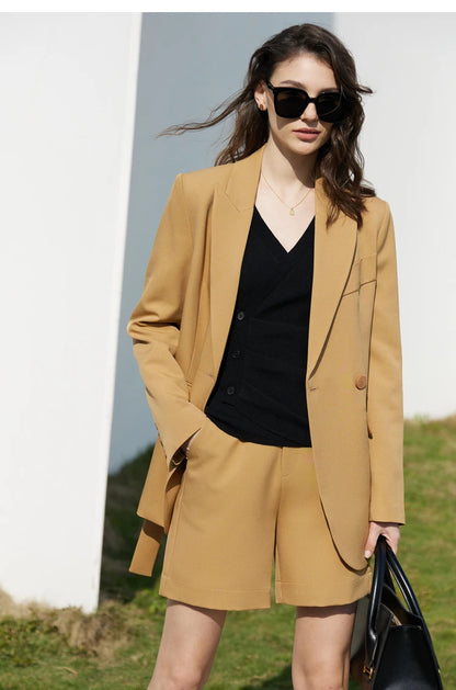 Damen V-Ausschnitt Pullover Kaschmir Slim Shirring Büro Frühling