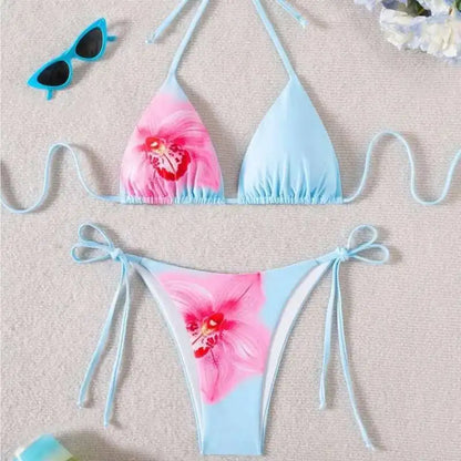 Roter Bikini-Set mit Push-up-Effekt – Sexy Bademode für den Strand und Pool