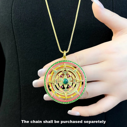 Damen-Charm-Anhänger Amulett magisch Natur Elemente aus Sterlingsilber