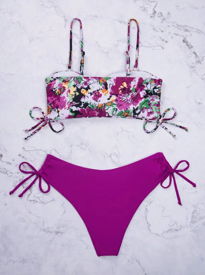 Weißer Bikini-Set für Damen – Sexy Badeanzug im brasilianischen Stil für Strand und Pool