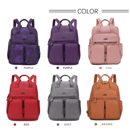 Unisex Schulrucksack Großes Fassungsvermögen mit Mehrfachtaschen und weichen Schultergurten für Alltag und Schule