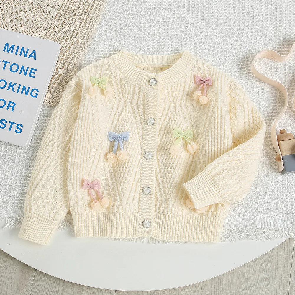Mädchen Kleidung Set mit gestricktem Pullover und kurzem Rock für den Herbst