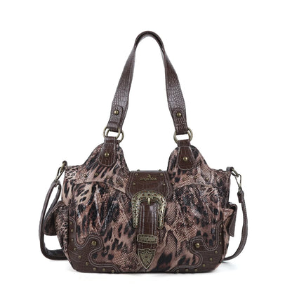 Damen-Handtasche Satchel-Stil Top-Griff mit Mehrfachfächern Innenfach Telefonfach Geldscheinfach