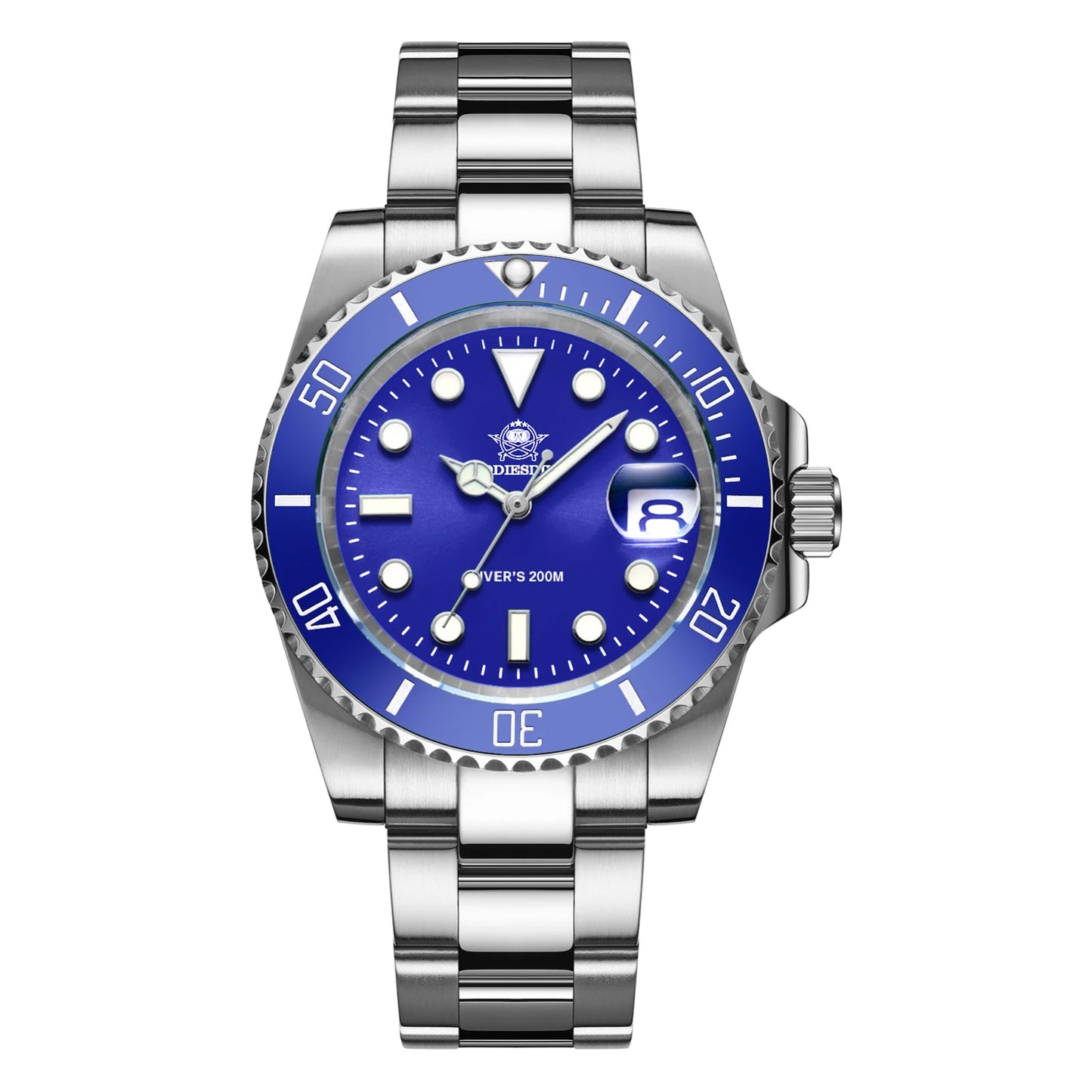 Herren Luxus-Quarzuhr Keramiklünette BGW9 Leuchtzeiger 200m wasserdicht Outdoor Sports