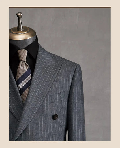 Eleganter Herrenanzug aus 70% Wolle – Slim Fit, einreihig, ideal für Hochzeiten, Büro und festliche Anlässe.