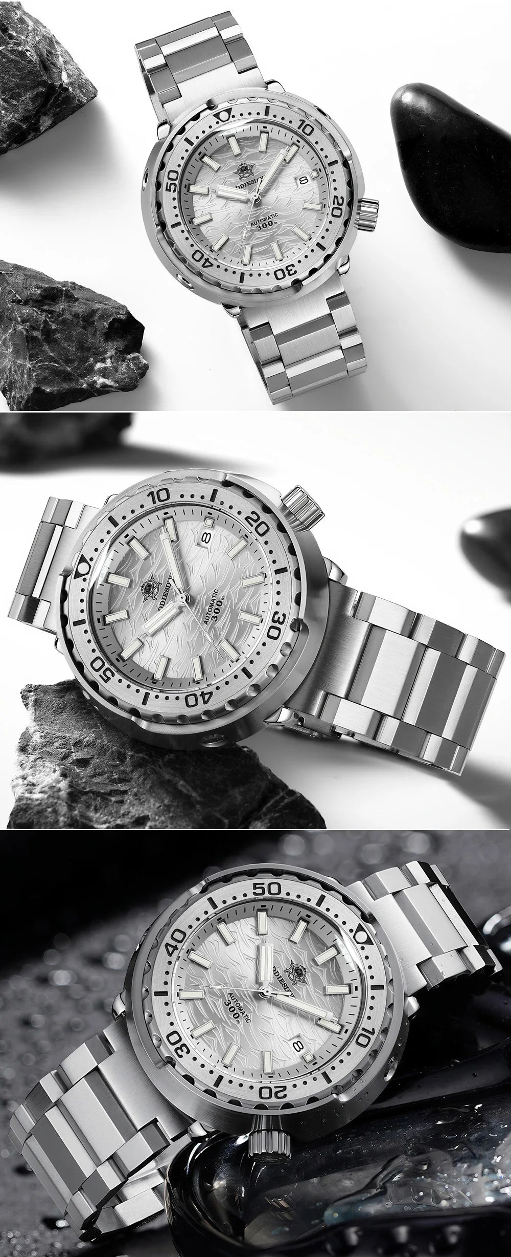 Herren-Taucheruhr mit 300 m Wasserdichtigkeit und NH35A-Automatikwerk
