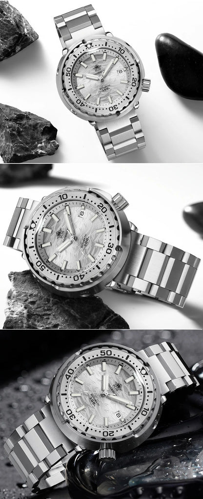 Herren-Taucheruhr mit 300 m Wasserdichtigkeit und NH35A-Automatikwerk