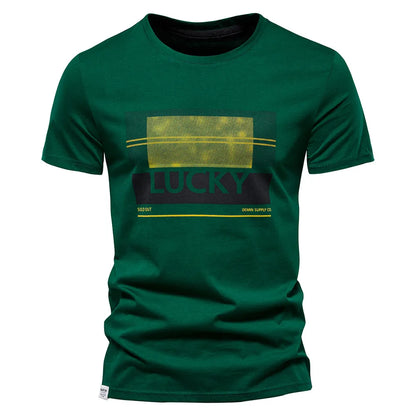 Herren T-Shirt aus Baumwolle mit Print im lässigen Streetwear-Stil