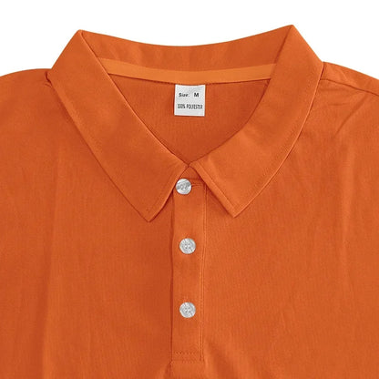 Langärmeliges Herren-Poloshirt mit Waffelstruktur und Knopfleiste – ideal für Freizeit und Urlaub