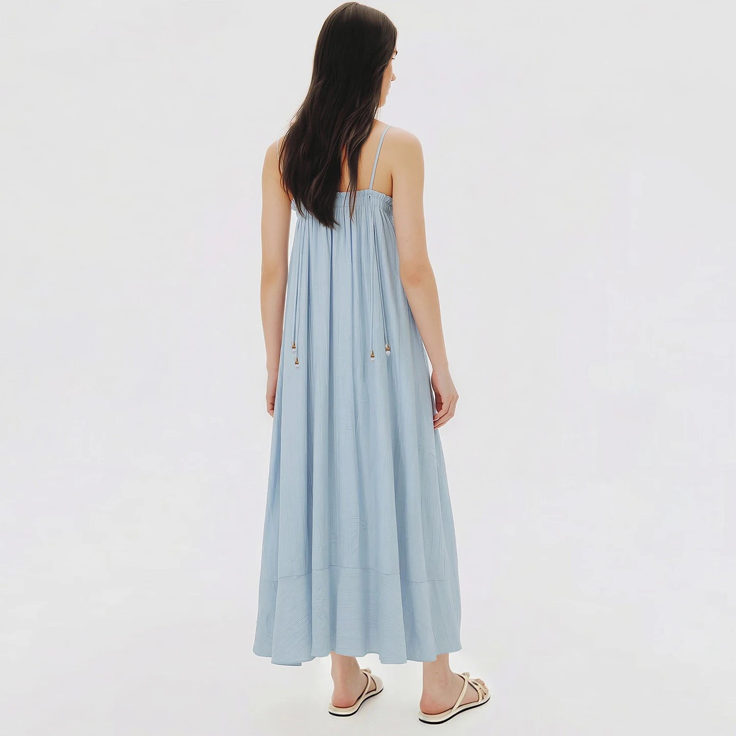 Stylisches Damenkleid Mit Rüschen Elegant Leicht Für Urlaub