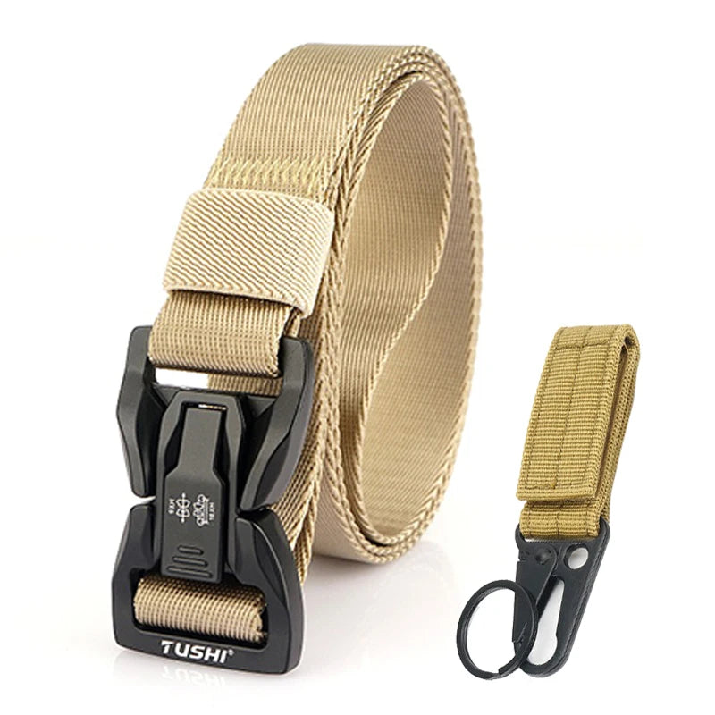 VATLY Techwear Nylon-Gürtel 2,5 cm Schnellverschluss Unisex Taktisch