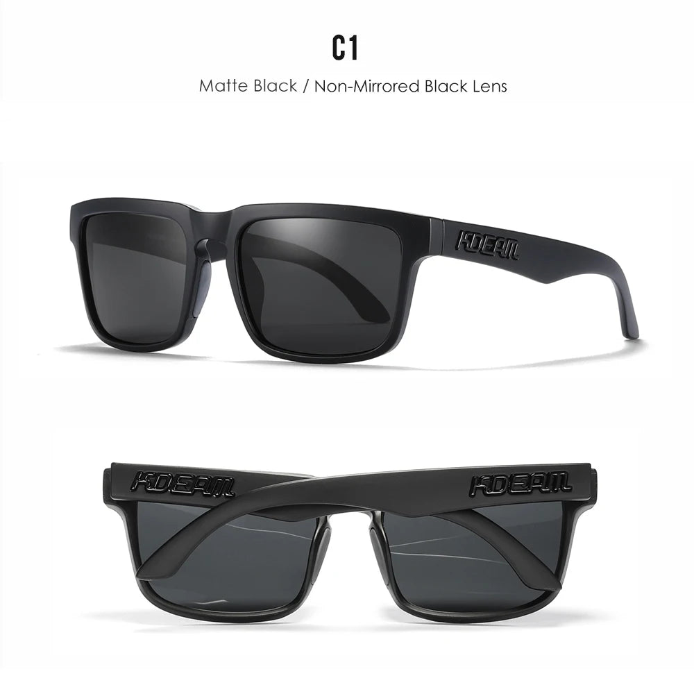 Sonnenbrille quadratisch polarisiert 37 Farben UV400 lässig Outdoor Unisex