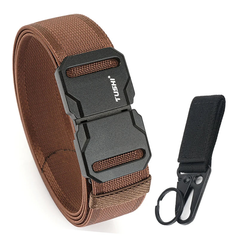 Herren-Gürtel mit Magnetischem Schnallenverschluss für Alltag und Freizeit aus Nylon