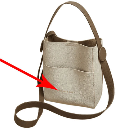 Damen Schultertasche Crossbody aus Splitleder mit großer Kapazität