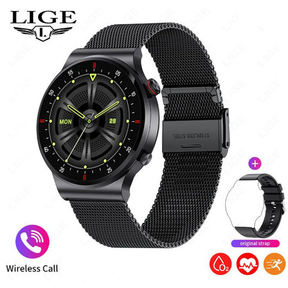 Männer Smart Uhr mit Bluetooth Anruf und wasserdichtem Sport Armband