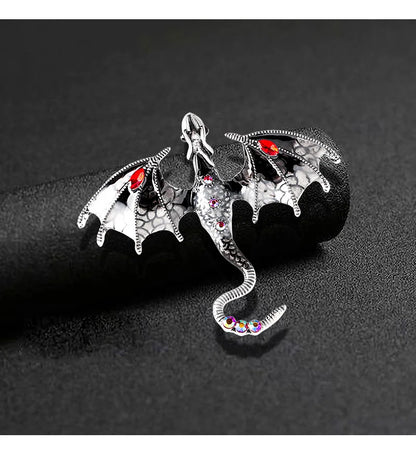 Brosche Drache Emaille Tier Casual Schnalle Party Corsage Unisex