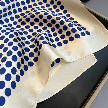 Damen Seidenschal quadratisch 70cm Halstuch Bandana Hijab Pashmina D