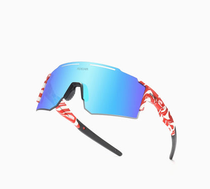 Sonnenbrille Sport TR90 polarisiert 1,2mm Glas Gummisteg winddicht Herren