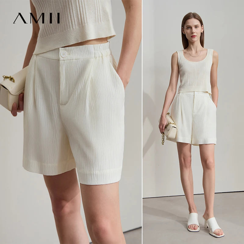 Damen Blazer Shorts aus leichtem Material für den Sommer 2025 mit Taschen
