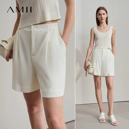 Damen Blazer Shorts aus leichtem Material für den Sommer 2025 mit Taschen