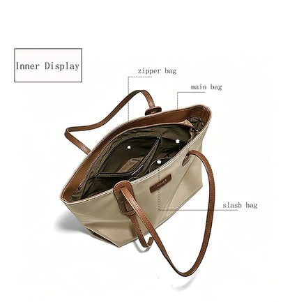 Damen Tote Tasche aus PU-Leder im Casual All-match Stil
