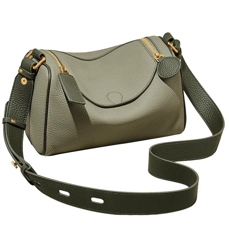 Female Shoulder Bag Aus Cowhide Leather Vintage Soft Messenger Crossbody