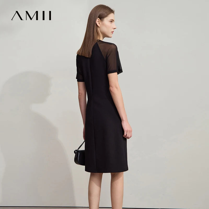 Elegantes Schmales Bürokleid Mit Stretch Für Bürodamen
