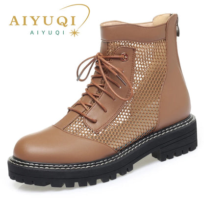 Damen Schnürstiefel Britisch Stil Coole 41-42