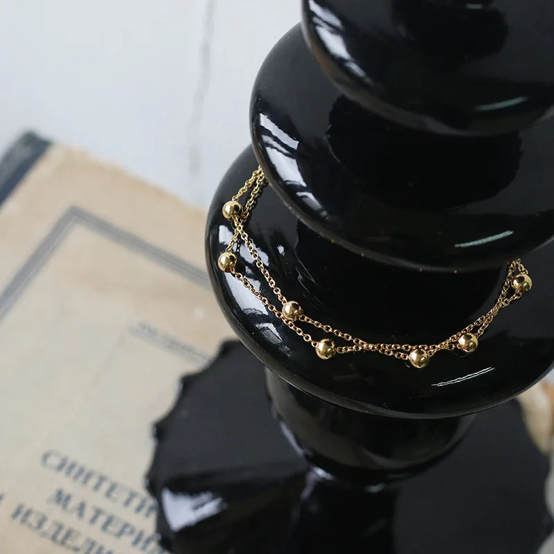 Damen-Armband Doppelperle koreanischer Trend