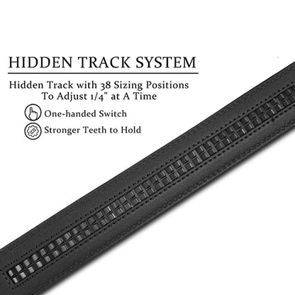 Herren Leder-Gürtelriemen ohne Schnalle 3,5 cm Rindsleder Casual Business