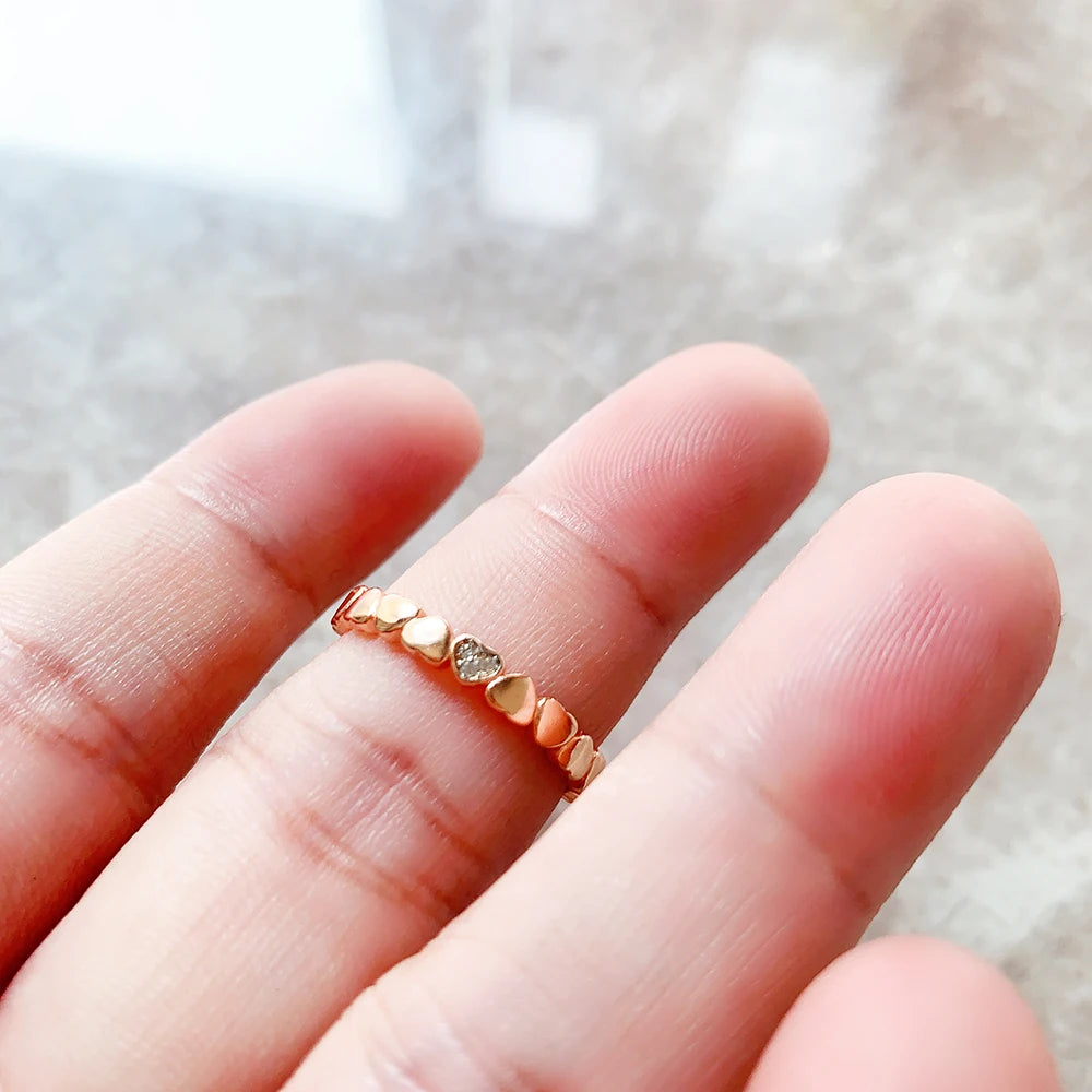 Damen-Ring Love Hearts romantisch aus Sterlingsilber