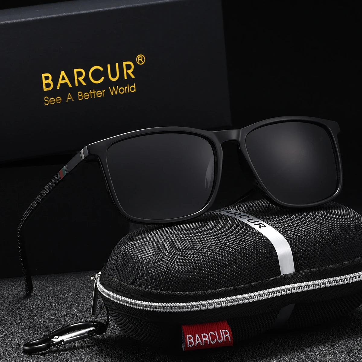 Sonnenbrille quadratisch Sport Polycarbonat polarisiert UV400 Herren