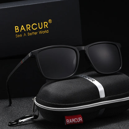Sonnenbrille quadratisch Sport Polycarbonat polarisiert UV400 Herren