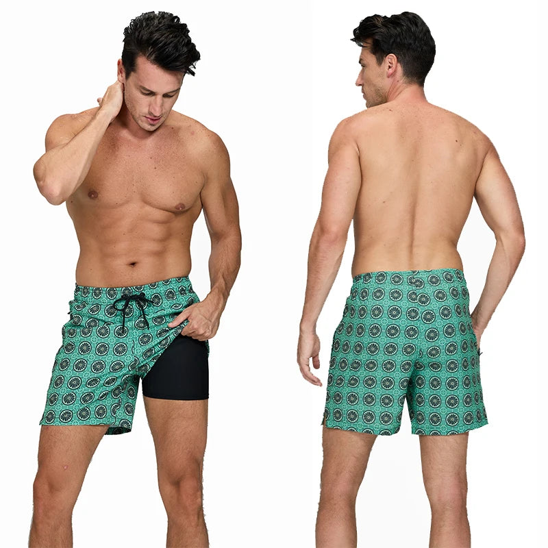Schnelltrocknende Herren-Badehose mit niedrigem Schnitt – ideal für Strand und Fitness