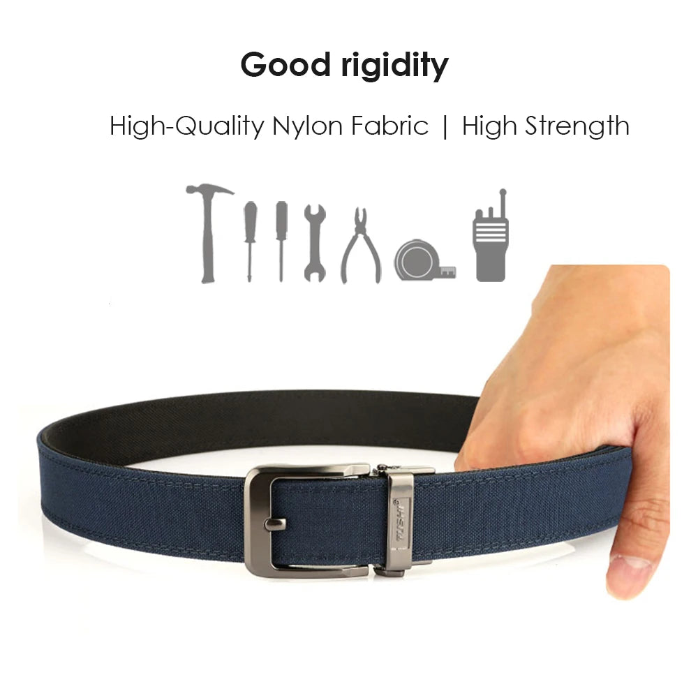 Herren-Taktischer Gürtel 3,8 cm Breite Aus Nylon 1100D mit Zinklegierungs-Schnalle
