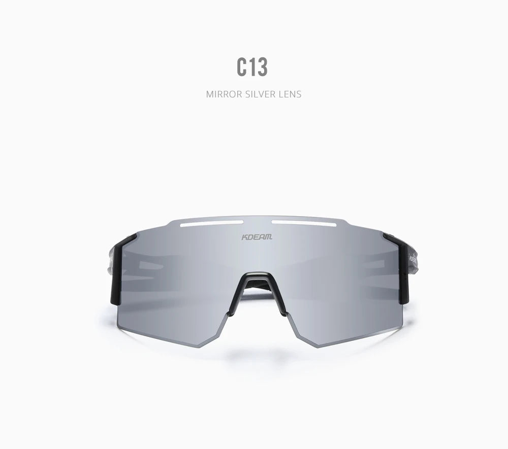 Sonnenbrille Sport TR90 polarisiert 1,2mm Glas Gummisteg winddicht Herren